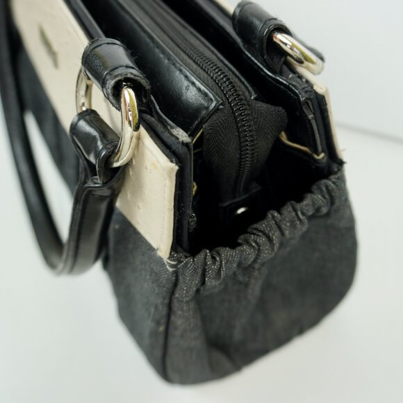 Miche Classic Shell Women Hand Bag "Deniece" Retired Dark Denim Ostrich Leather - Picture 5 of 8
